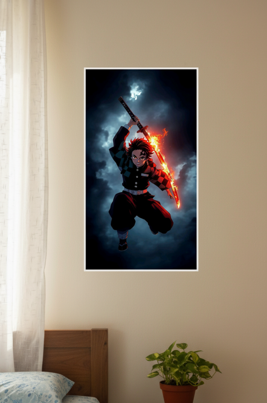 Tanjiro Kamada wall poster