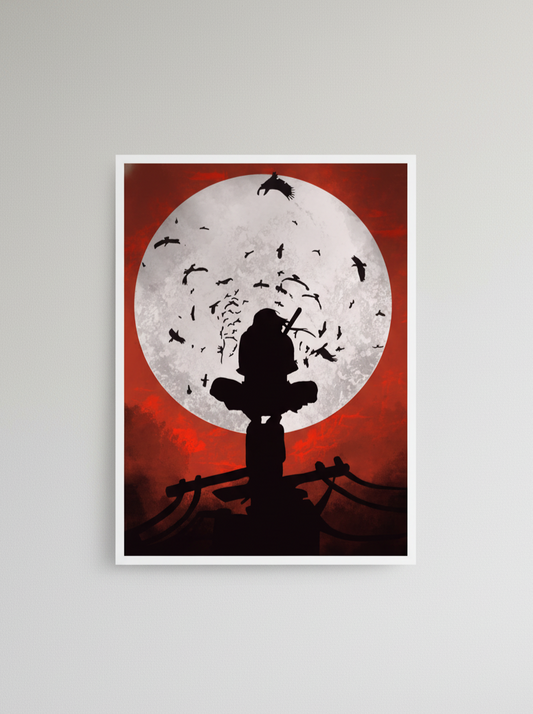 Itachi Uchiha moon poster | Naruto anime