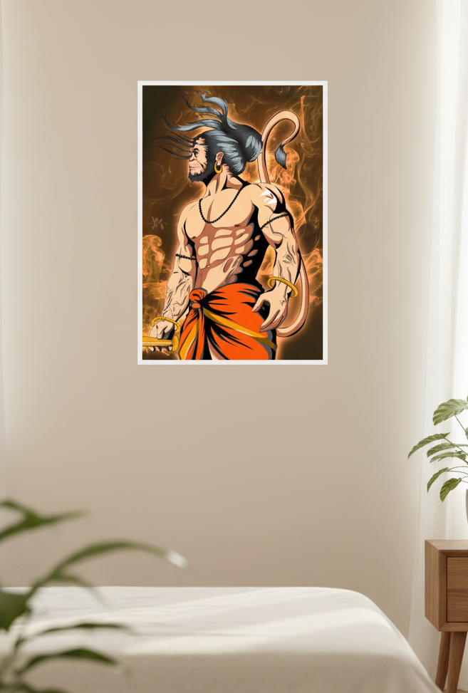 Lord Hanuman Wall poster